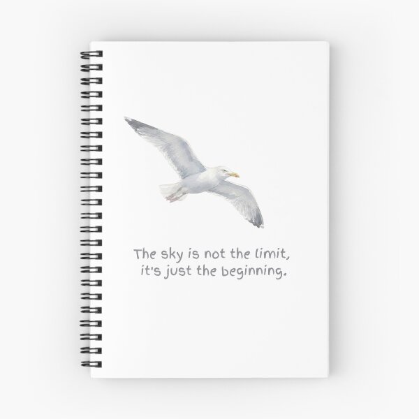 Item preview, The Sky Is Not The Limit Watercolour Flying Seagull designed and sold by made by Golightly x.