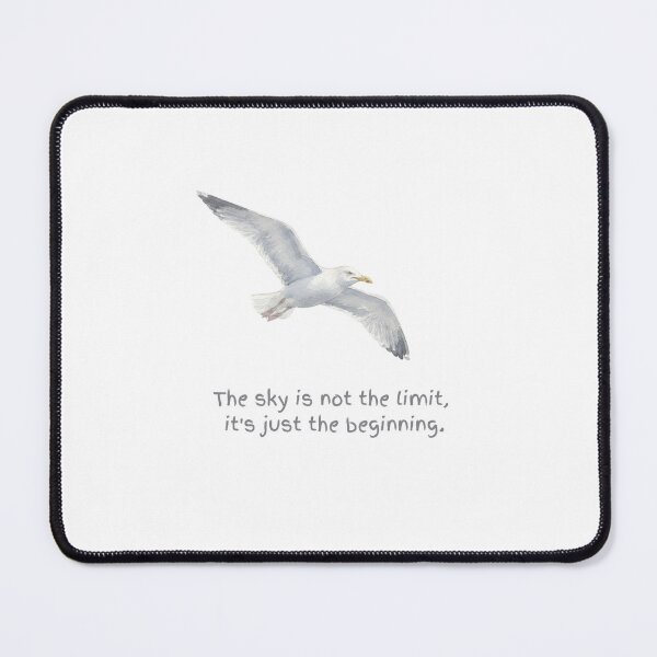 Item preview, The Sky Is Not The Limit Watercolour Flying Seagull designed and sold by made by Golightly x.