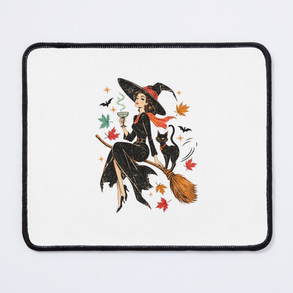 Item preview, Retro Halloween Shirt Witch Black Cat Ringer designed and sold by LorenaVirex.