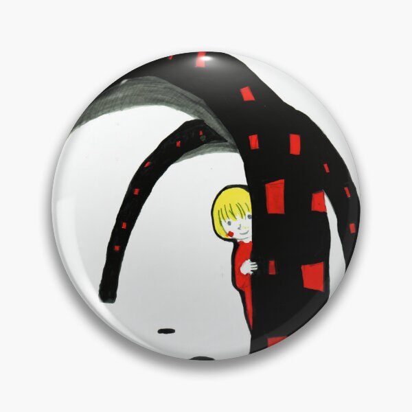 Item preview, Little Girl Peeking Behind Black Structure designed and sold by pon-pon-55.