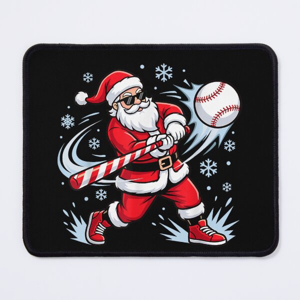 Item preview, Funny Baseball Santa Christmas Claus Ballplayer Winter Game designed and sold by RenettaFunky.