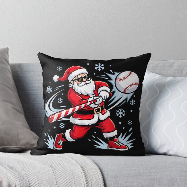 Item preview, Funny Baseball Santa Christmas Claus Ballplayer Winter Game designed and sold by RenettaFunky.