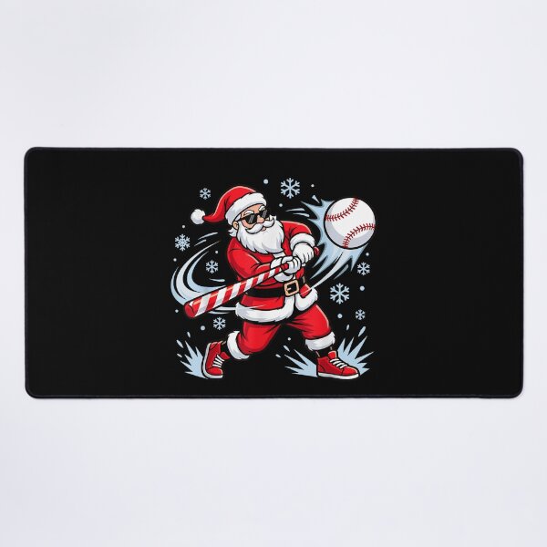 Item preview, Funny Baseball Santa Christmas Claus Ballplayer Winter Game designed and sold by RenettaFunky.