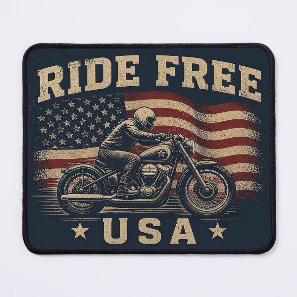 Item preview, Ride Free USA Vintage Motorcycle Flag designed and sold by Avenuse style.