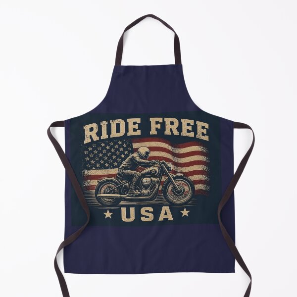 Item preview, Ride Free USA Vintage Motorcycle Flag designed and sold by Avenuse style.