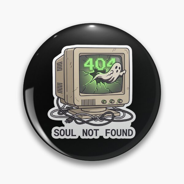 Item preview, Soul Not Found — Retro CRT Ghost Tech Humor designed and sold by TheCalmEdit.