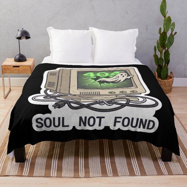 Item preview, Soul Not Found — Retro CRT Ghost Tech Humor designed and sold by TheCalmEdit.