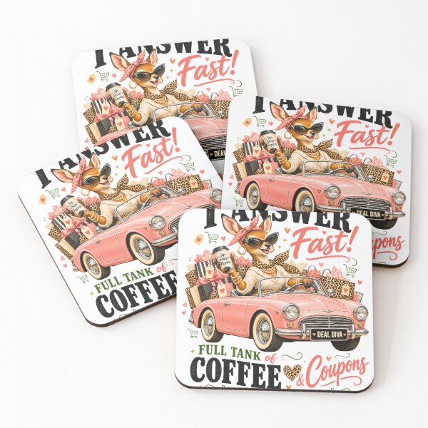 Item preview, Deal Diva - Full Tank of Coffee & Coupons Shopping Humor designed and sold by BumbleBloom7.