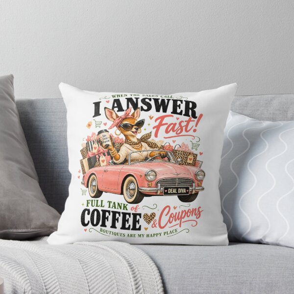 Item preview, Deal Diva - Full Tank of Coffee & Coupons Shopping Humor designed and sold by BumbleBloom7.