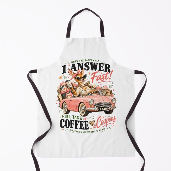 Item preview, Deal Diva - Full Tank of Coffee & Coupons Shopping Humor designed and sold by BumbleBloom7.