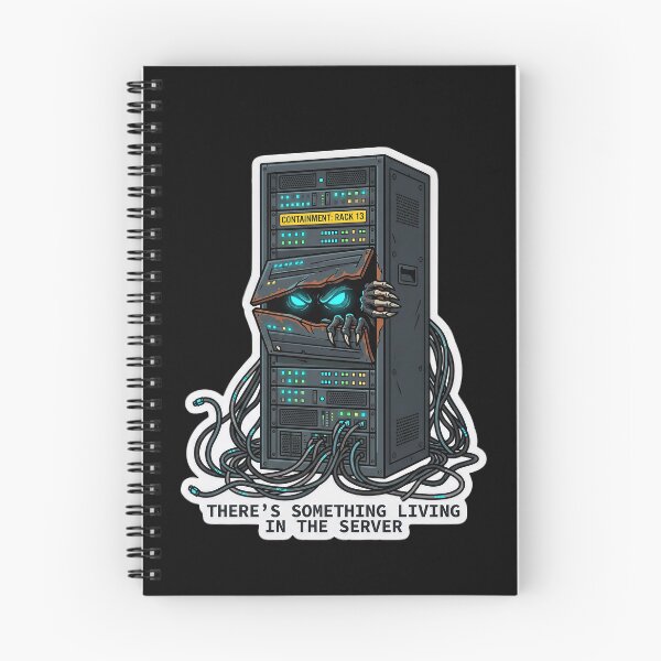 Item preview, Something Living in the Server — Sysadmin Humor designed and sold by TheCalmEdit.