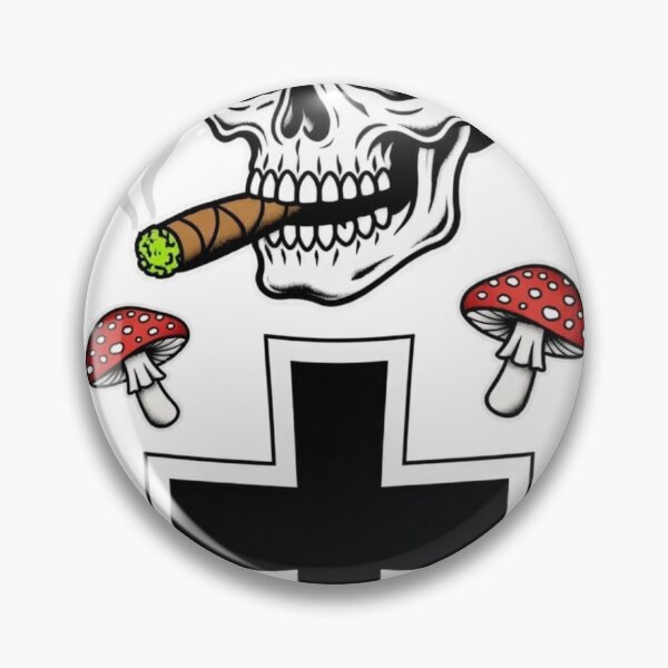 Item preview, Skull Fedora Blunt Mushroom Cross designed and sold by Gangster-Design.