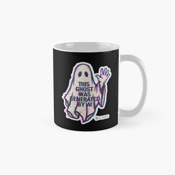 Item preview, This Ghost Was Generated by AI — Glitch Ghost Art designed and sold by TheCalmEdit.