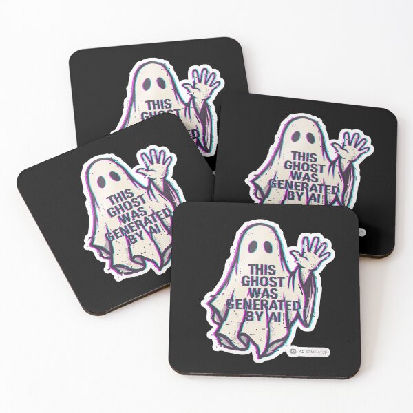 Item preview, This Ghost Was Generated by AI — Glitch Ghost Art designed and sold by TheCalmEdit.