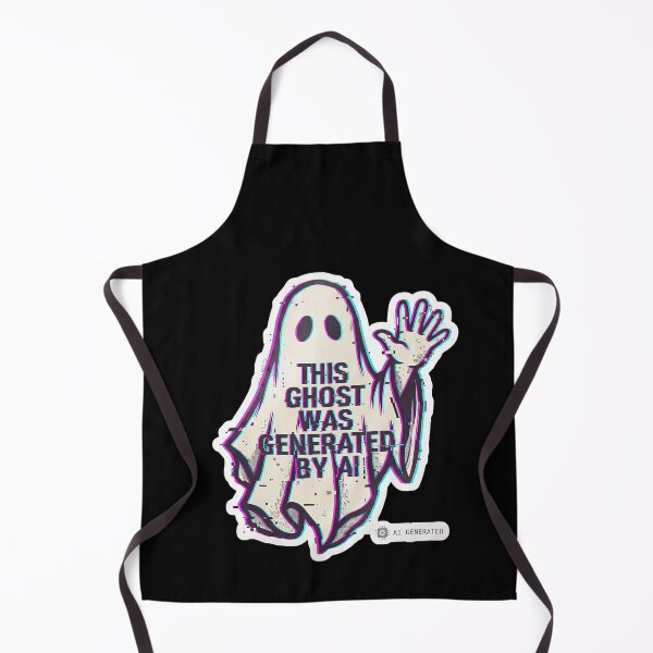 Item preview, This Ghost Was Generated by AI — Glitch Ghost Art designed and sold by TheCalmEdit.