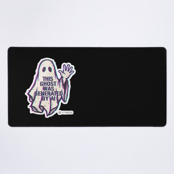 Item preview, This Ghost Was Generated by AI — Glitch Ghost Art designed and sold by TheCalmEdit.
