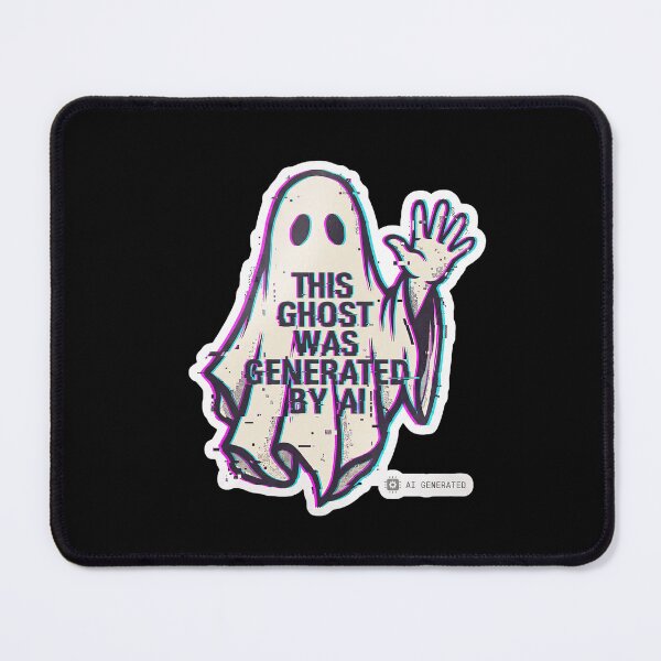 Item preview, This Ghost Was Generated by AI — Glitch Ghost Art designed and sold by TheCalmEdit.