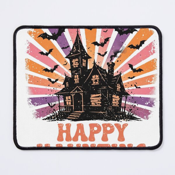 Item preview, Happy Haunting Shirt — Retro Sunset Halloween Tee designed and sold by unthinkabletees.