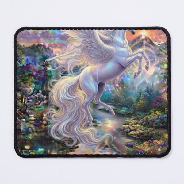 Item preview, Mystical Pegasus Journey in an Enchanted Forest designed and sold by SodhaIqbalKasam.