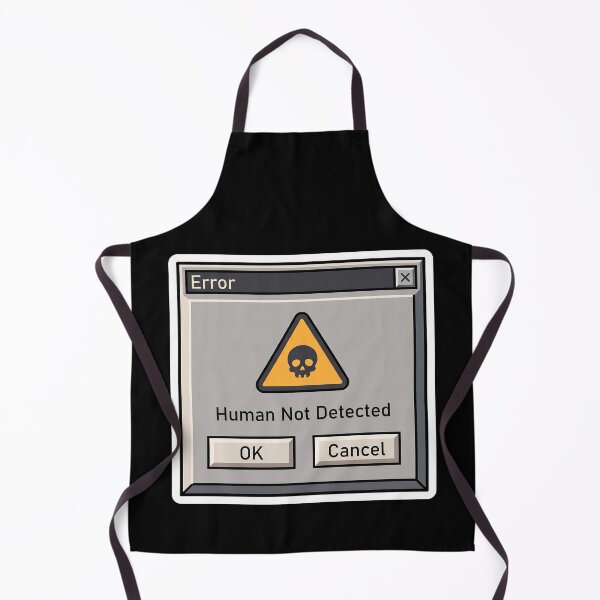 Item preview, Error Human Not Detected — Retro 90s Dialog Box designed and sold by TheCalmEdit.