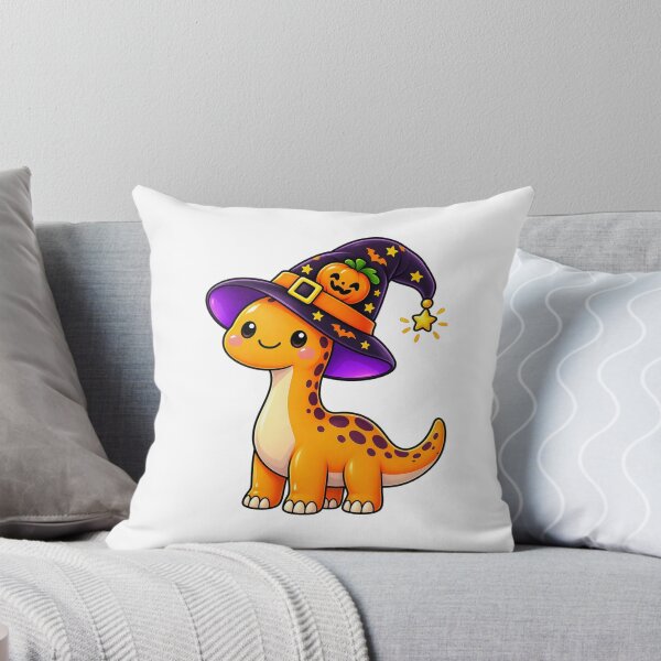 Item preview, Cute Halloween Dino Witch Hat | Kawaii Dinosaur Halloween Gift | Spooky Cute T-Shirt & Sticker Design designed and sold by thesmilngnature.