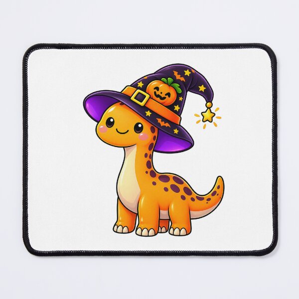 Item preview, Cute Halloween Dino Witch Hat | Kawaii Dinosaur Halloween Gift | Spooky Cute T-Shirt & Sticker Design designed and sold by thesmilngnature.