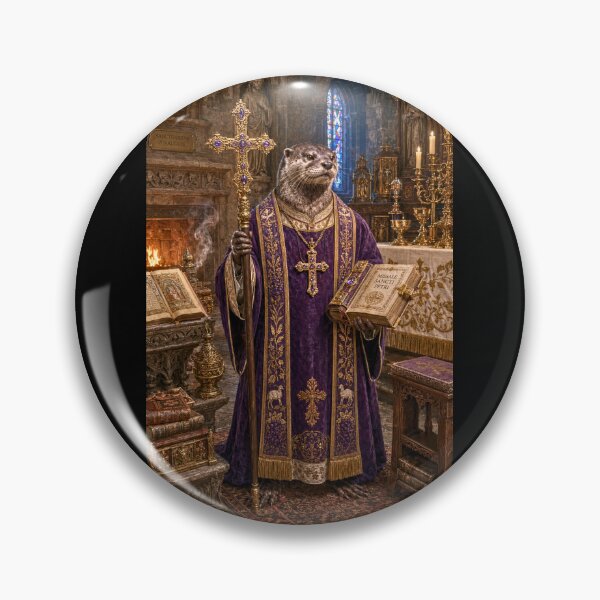 Item preview, Barley the Benevolent, Otter Priest  designed and sold by WhimsigothArt26.