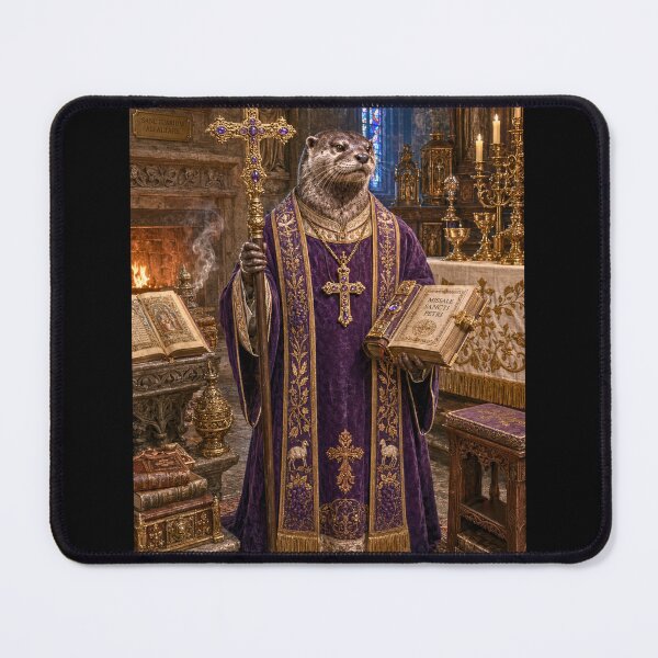 Item preview, Barley the Benevolent, Otter Priest designed and sold by WhimsigothArt26.