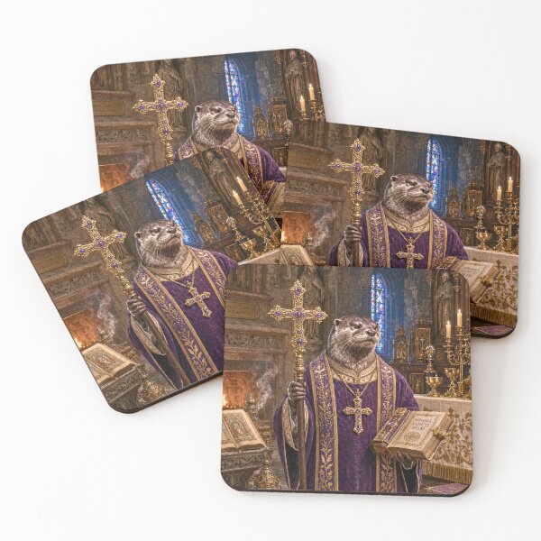 Item preview, Barley the Benevolent, Otter Priest  designed and sold by WhimsigothArt26.
