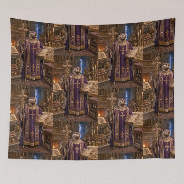 Item preview, Barley the Benevolent, Otter Priest  designed and sold by WhimsigothArt26.