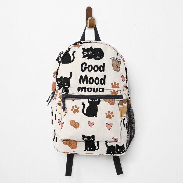 Item preview,  "Good Mood" Black Cat & Coffee designed and sold by Flare-shiningray.