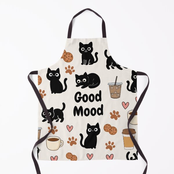 Item preview,  "Good Mood" Black Cat & Coffee designed and sold by Flare-shiningray.