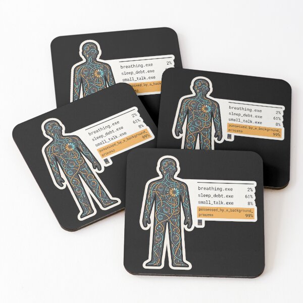 Item preview, Possessed by a Background Process — Tech Humor designed and sold by TheCalmEdit.