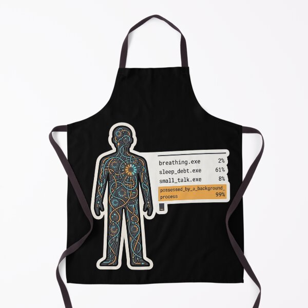 Item preview, Possessed by a Background Process — Tech Humor designed and sold by TheCalmEdit.