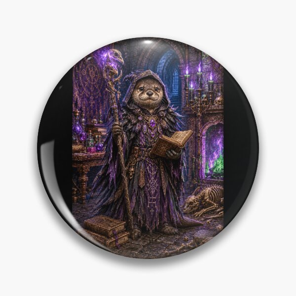 Item preview, Mortimer Nightshade, Otter Necromancer  designed and sold by WhimsigothArt26.