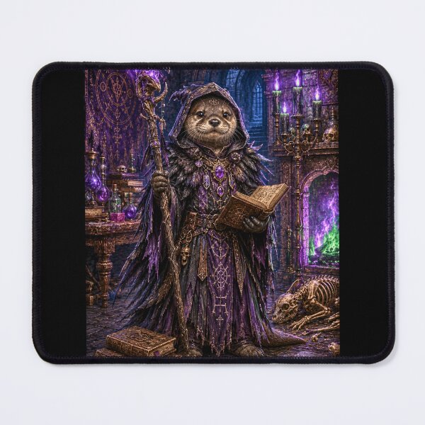 Item preview, Mortimer Nightshade, Otter Necromancer designed and sold by WhimsigothArt26.
