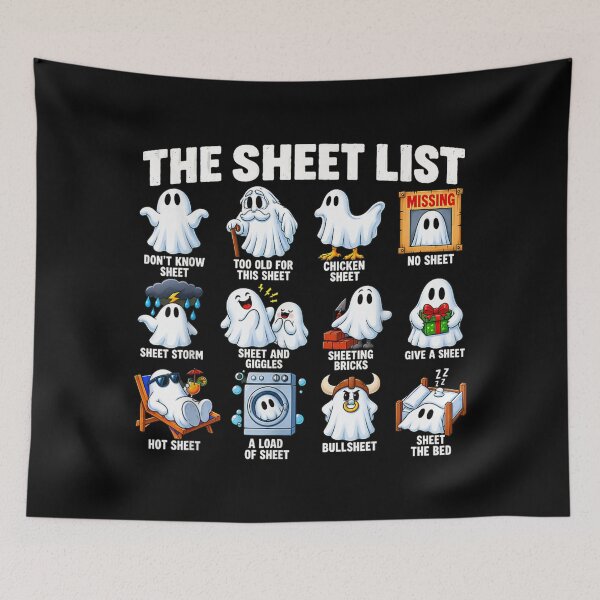 Item preview, Halloween Funny Shirt Boo Sheet Halloween the Sheet List designed and sold by DuneHaicna.