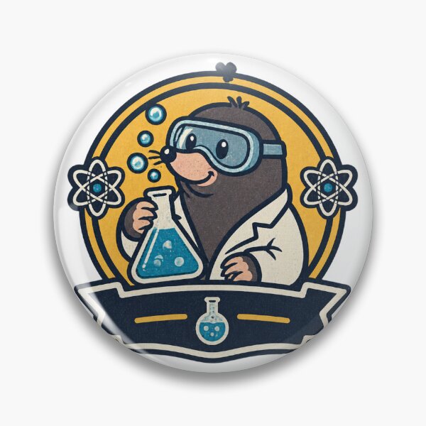 Item preview, Funny Chemistry Mole Pun Design Featuring Cute Cartoon Animal for Science Lovers designed and sold by fred2266.