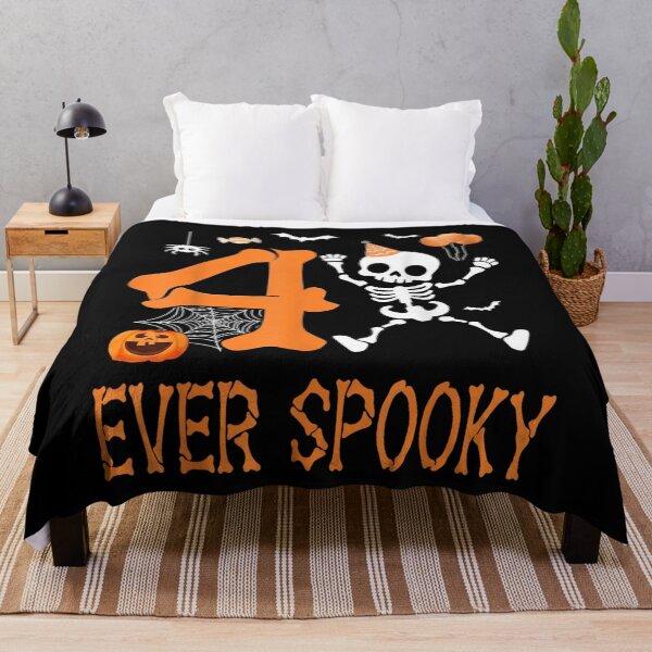 Item preview, Four Ever Spooky Halloween Skeleton Birthday 4 Years Old designed and sold by DuneHaicna.