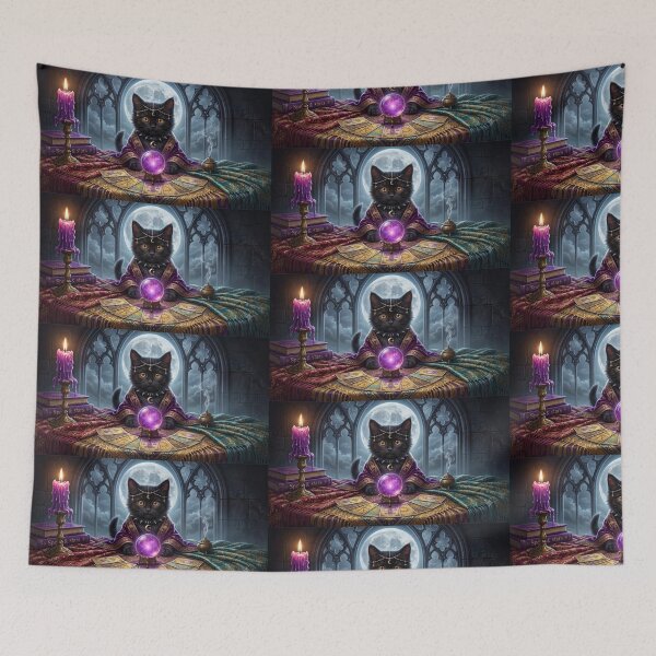 Item preview, Madame Cleo, the Fortune Teller Kitty  designed and sold by WhimsigothArt26.