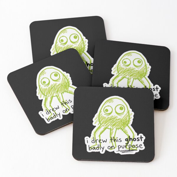Item preview, I Drew This Ghost Badly on Purpose — Meme Art designed and sold by TheCalmEdit.