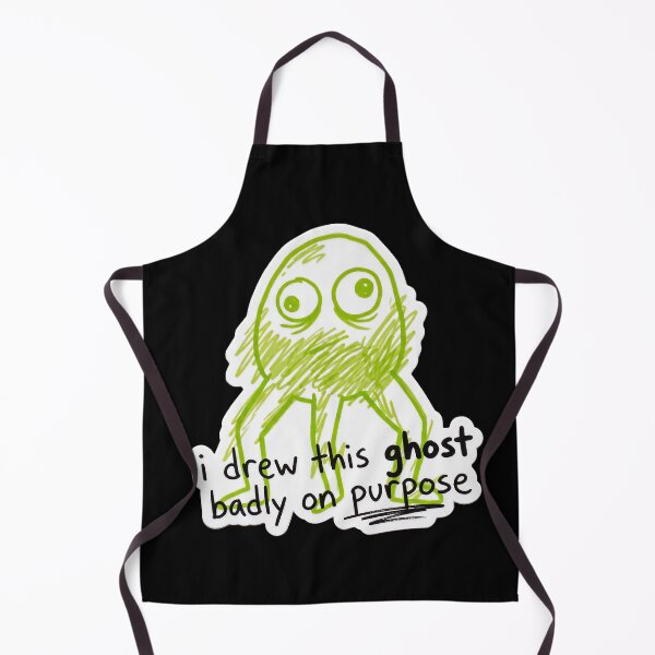 Item preview, I Drew This Ghost Badly on Purpose — Meme Art designed and sold by TheCalmEdit.