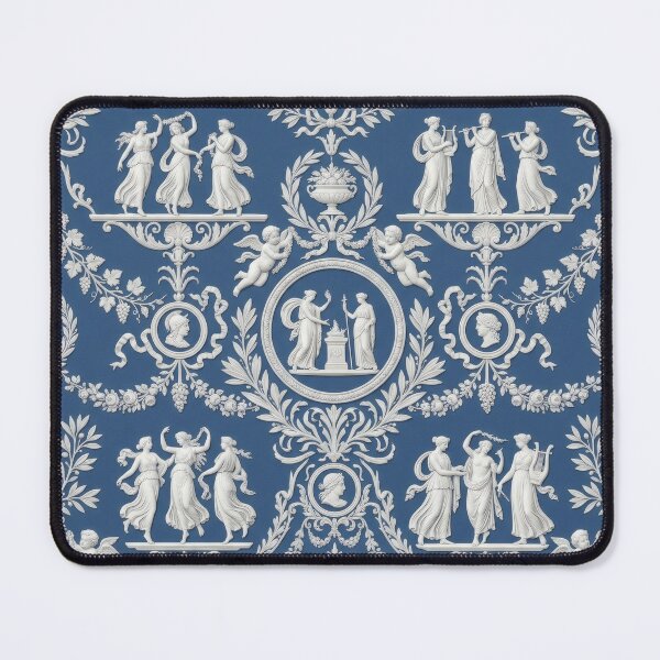 Item preview, Greek Blue and White Wedge Ceramic Jasperware Greek English British designed and sold by TheTimeTaxi.