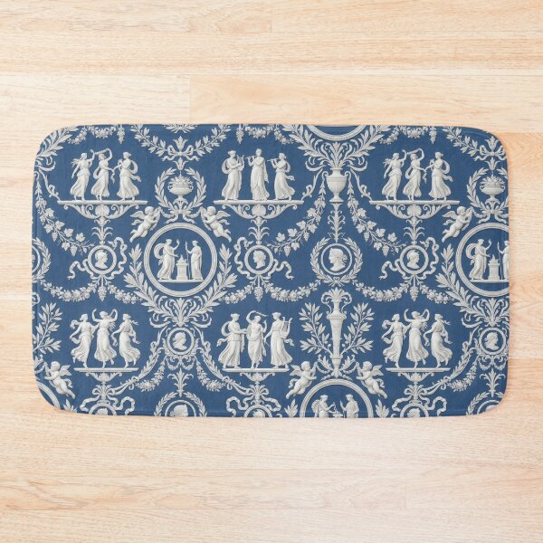 Item preview, Greek Blue and White Wedge Ceramic Jasperware Greek English British designed and sold by TheTimeTaxi.