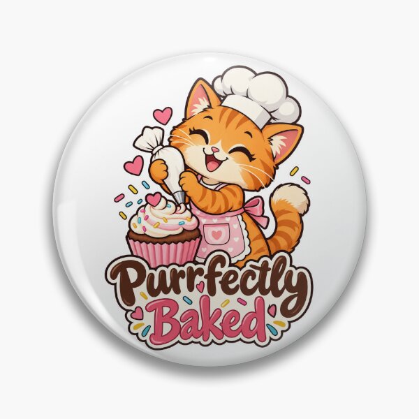 Item preview, Purrfectly Baked – Cute Cat Baker Cartoon designed and sold by Isliath.