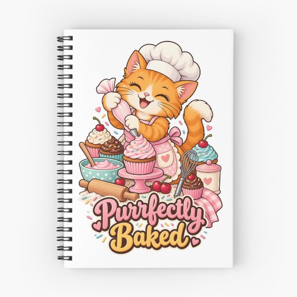 Item preview, Purrfectly Baked – Cute Cat Baker Cartoon designed and sold by Isliath.