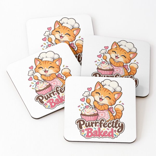 Item preview, Purrfectly Baked – Cute Cat Baker Cartoon designed and sold by Isliath.