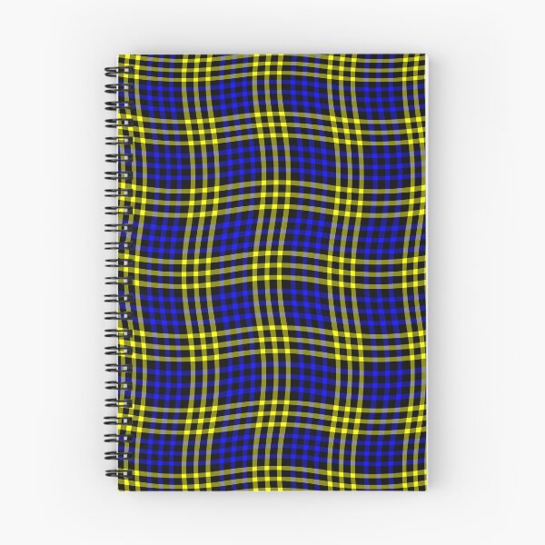 Item preview, Plaid Wavy Pattern Yellow Blue designed and sold by ArtbyDebbieC.