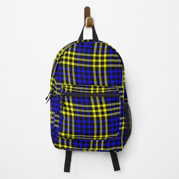 Item preview, Plaid Wavy Pattern Yellow Blue designed and sold by ArtbyDebbieC.