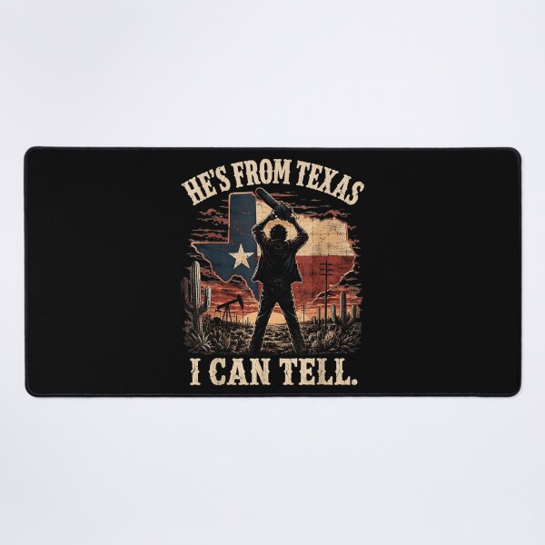 Item preview, Hes from Texas I Can Tell Chainsaw Horror Halloween designed and sold by DuneHaicna.